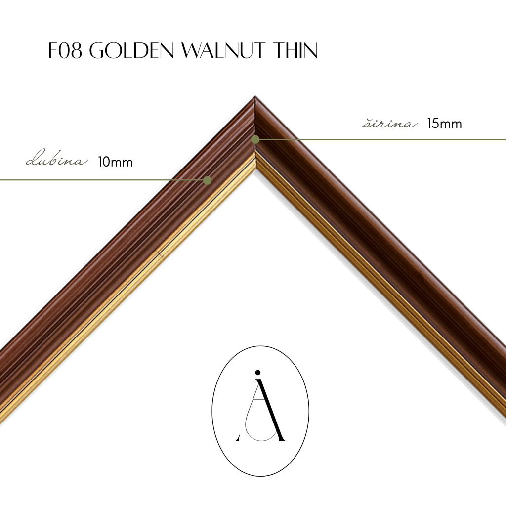 Minijature Trio set - Golden Walnut Thin Frame