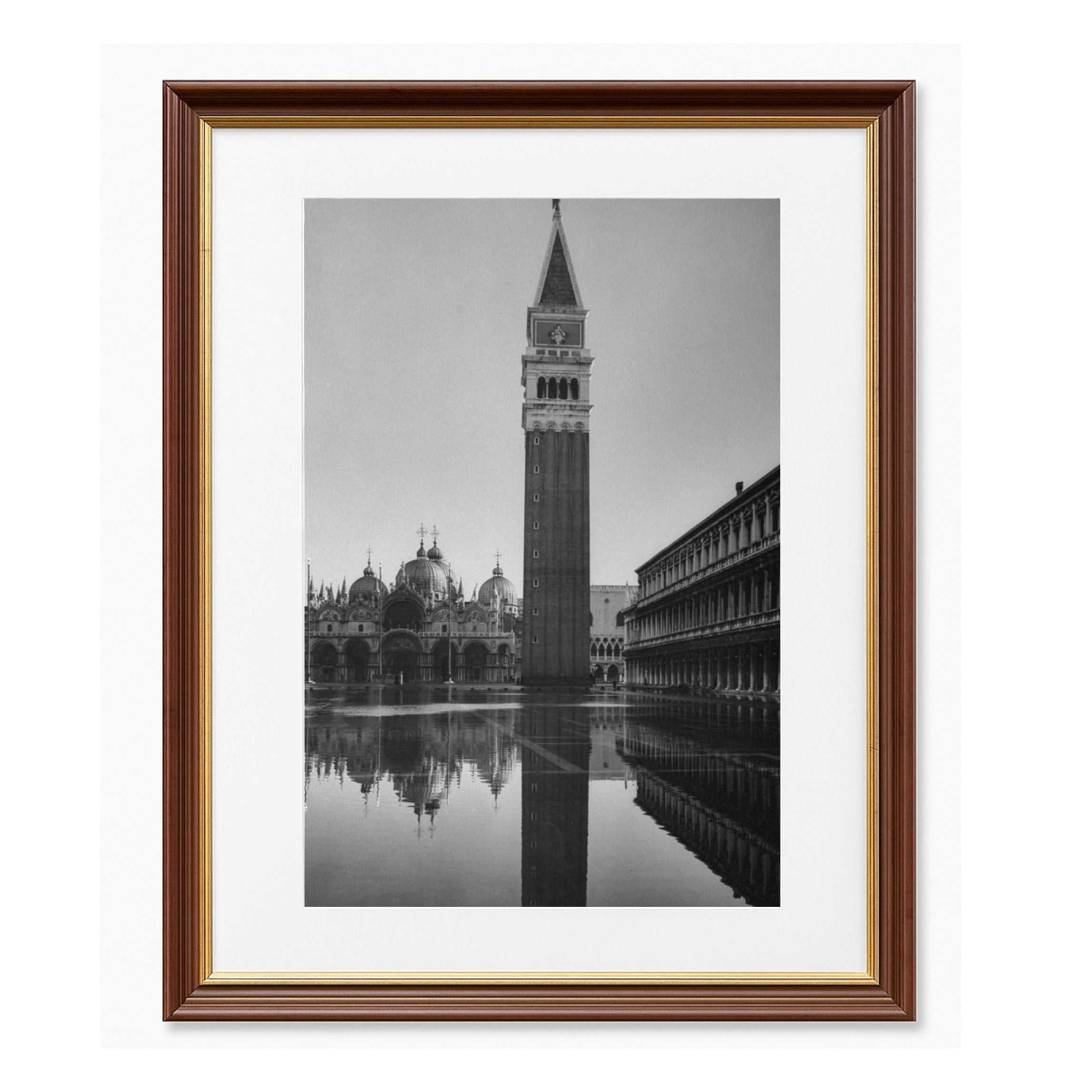 Flooded Piazza San Marco in Venice (1952) - Uramljena slika - Više ramova