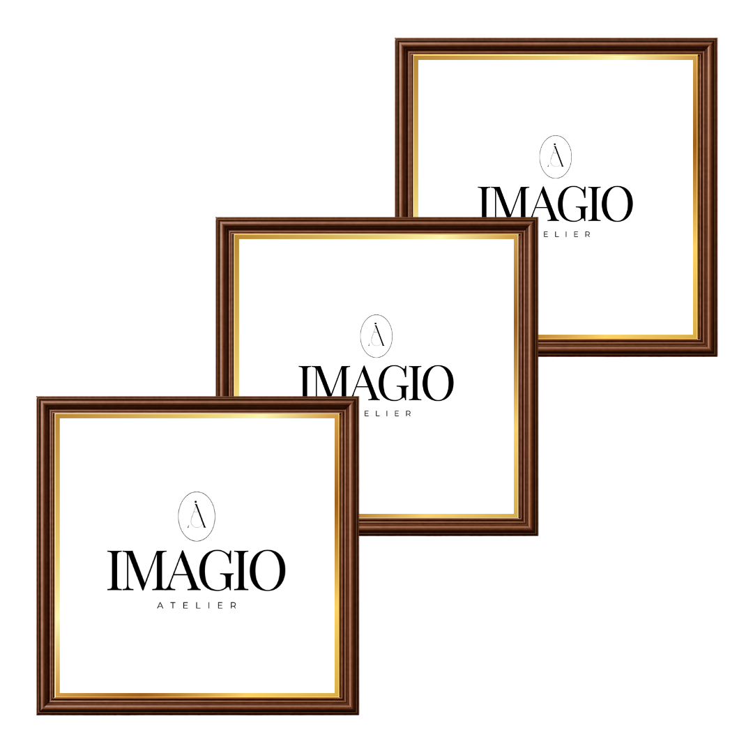 Minijature Trio set - Golden Walnut Thin Frame