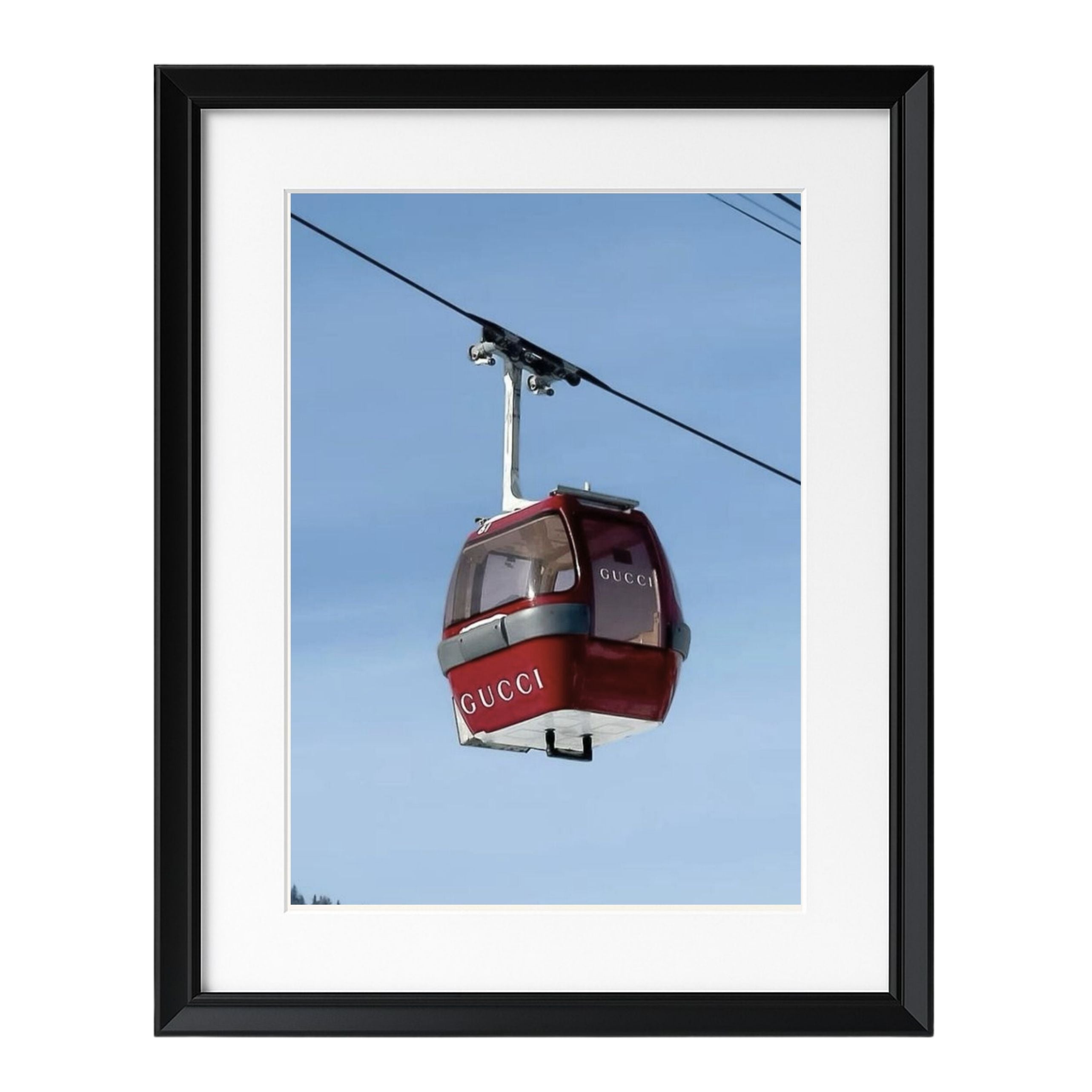 Gucci Ski Gondola - Uramljena slika - Više ramova