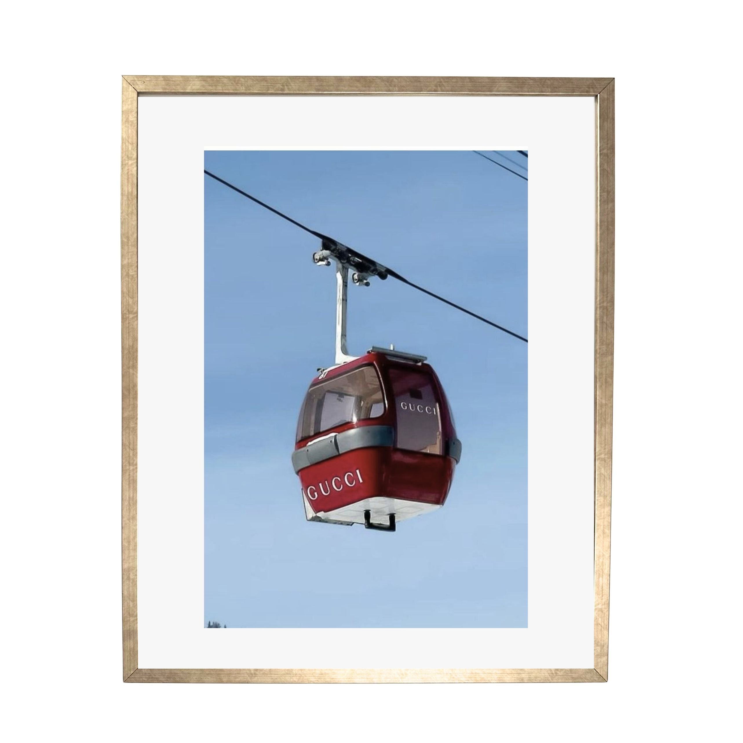 Gucci Ski Gondola - Uramljena slika - Više ramova