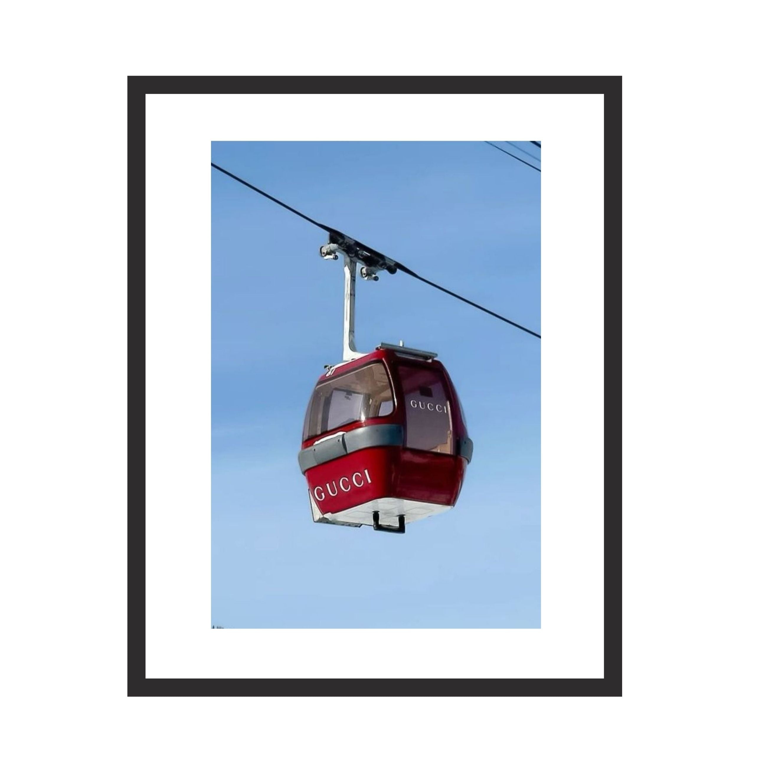 Gucci Ski Gondola - Uramljena slika - Više ramova