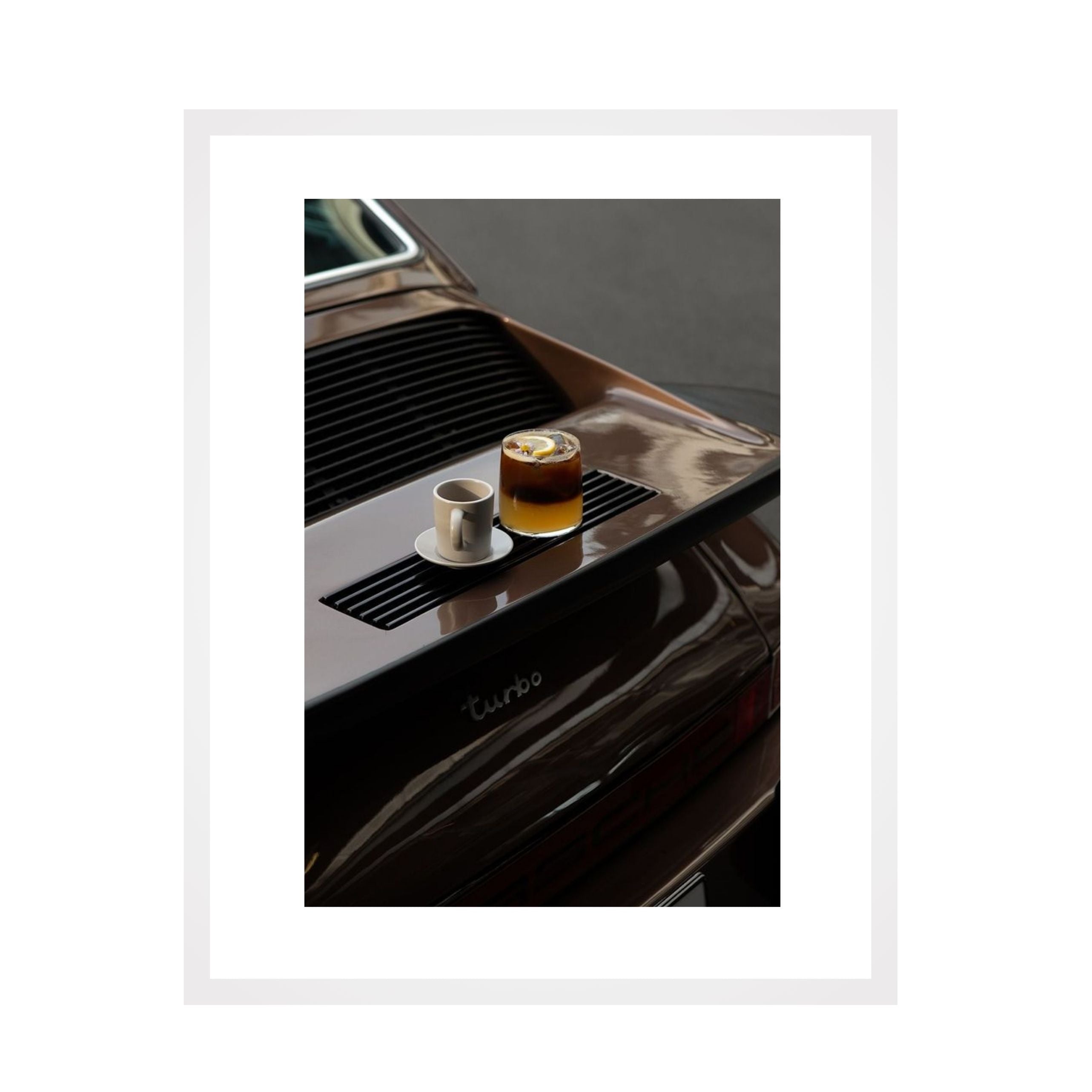 Coffee on Turbo – Porsche 911 Edition -  Uramljena slika - Više ramova